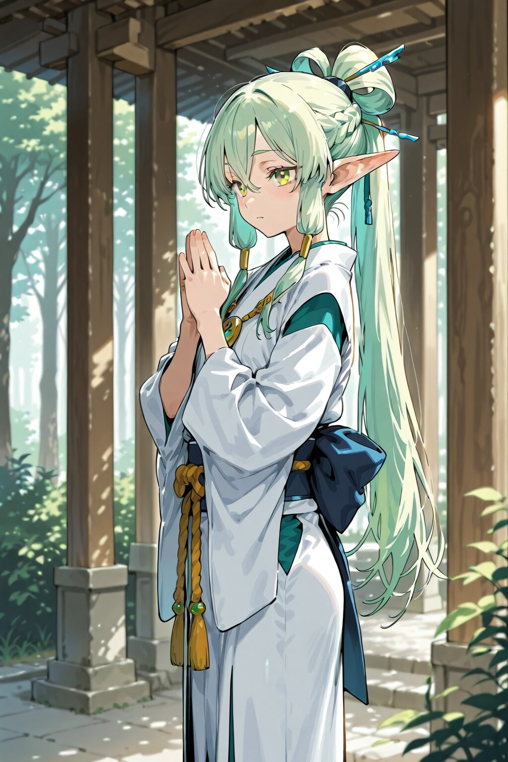 神社エルフ | の人気AIイラスト・グラビア