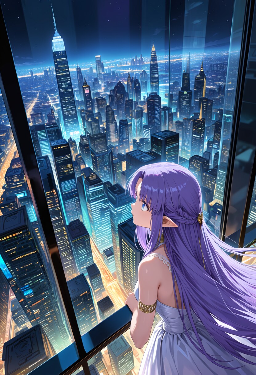 夜景と君と | の人気AIイラスト・グラビア