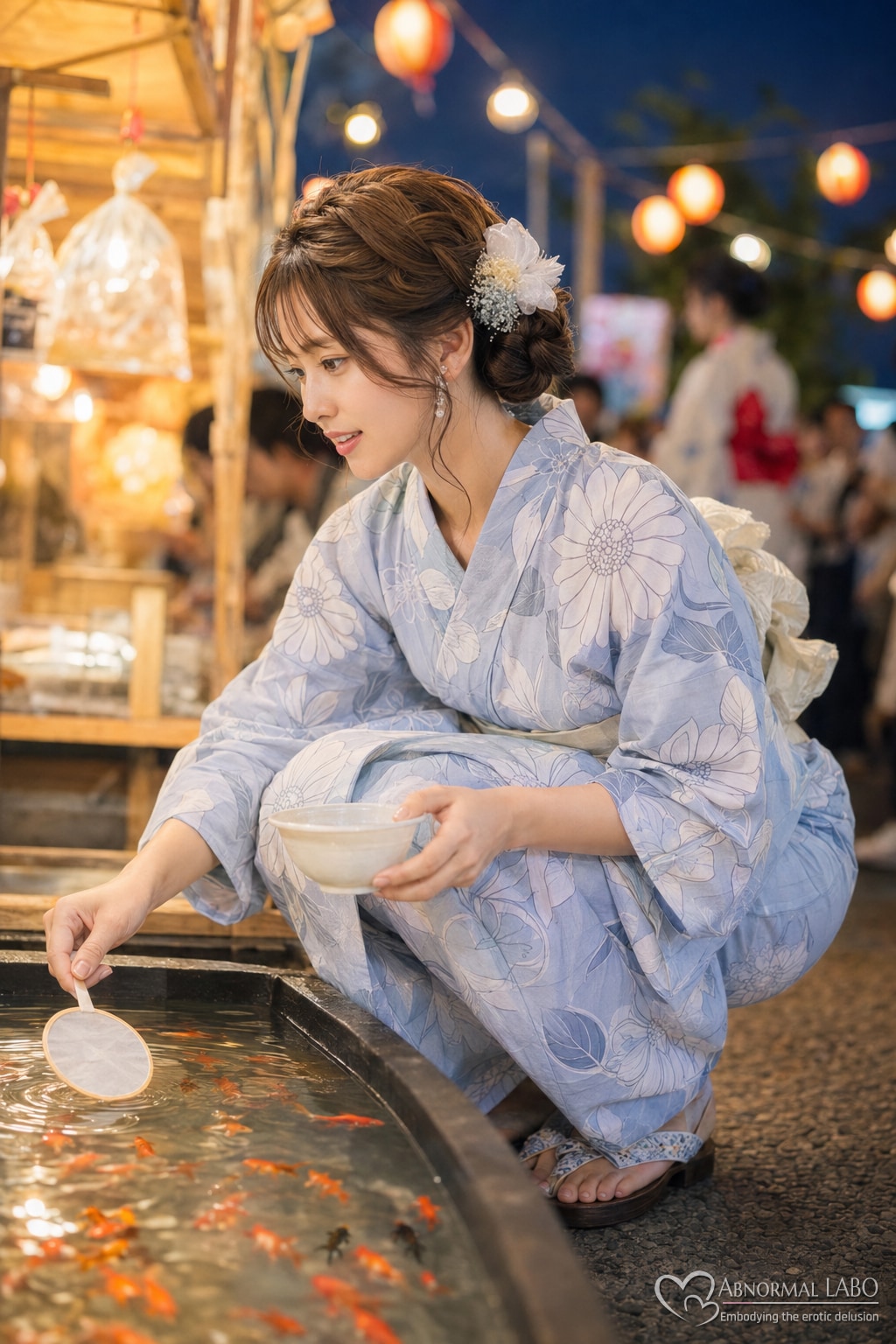 花火より、きみを見ていた。♡清楚系浴衣お姉さん