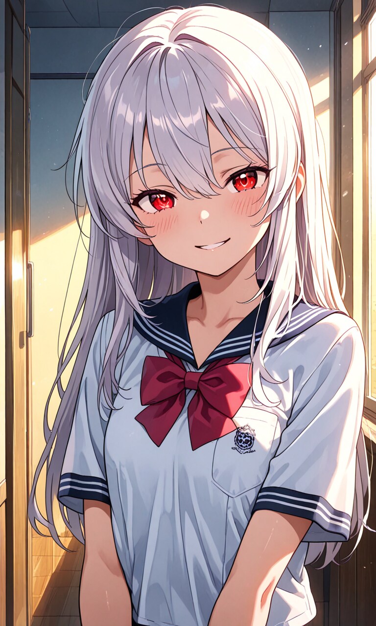 おはようꯁꯧ   冷たそうで実は超優しいJK | の人気AIイラスト・グラビア