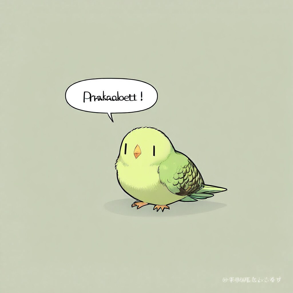 えすてぃさんの喋るインコ
