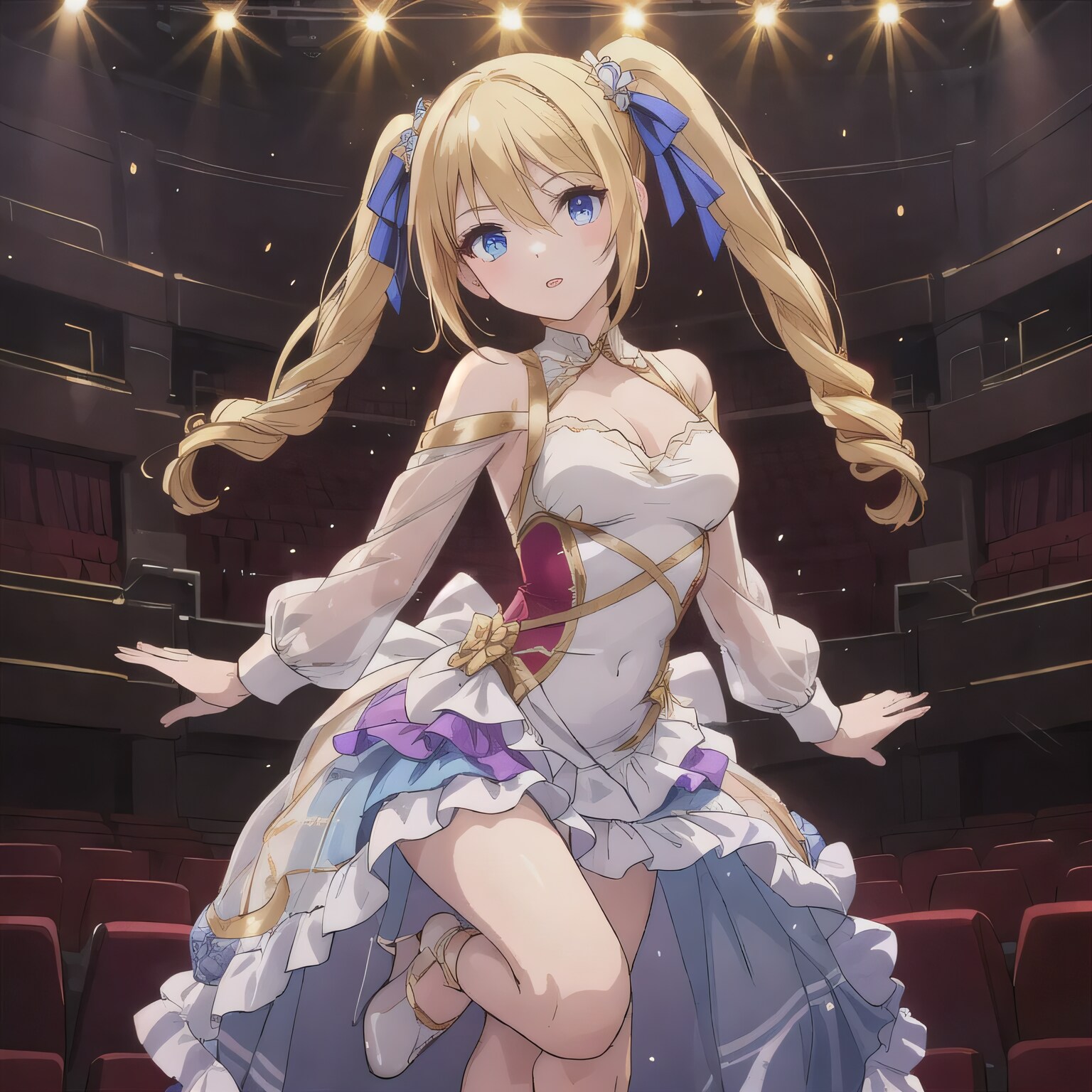 金髪ツインテで演劇の少女 | の人気AIイラスト・グラビア