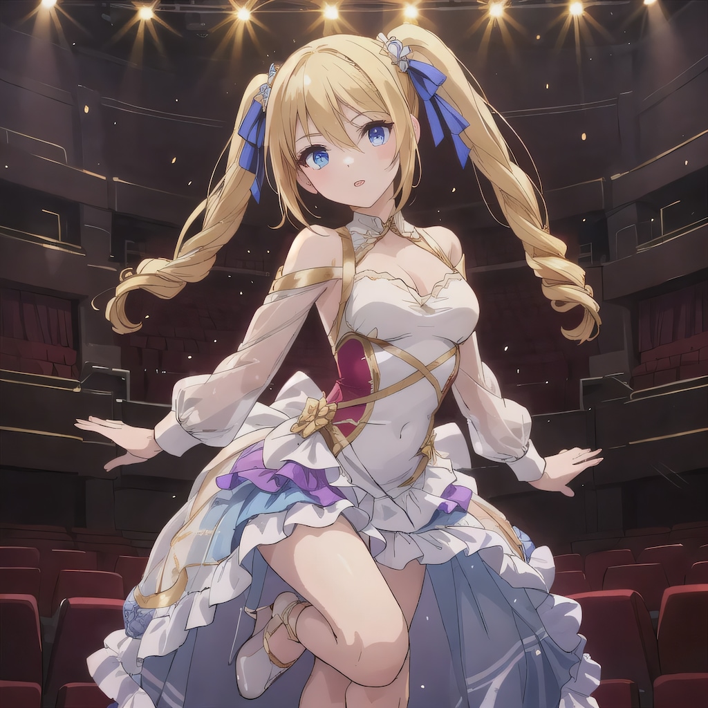 金髪ツインテで演劇の少女