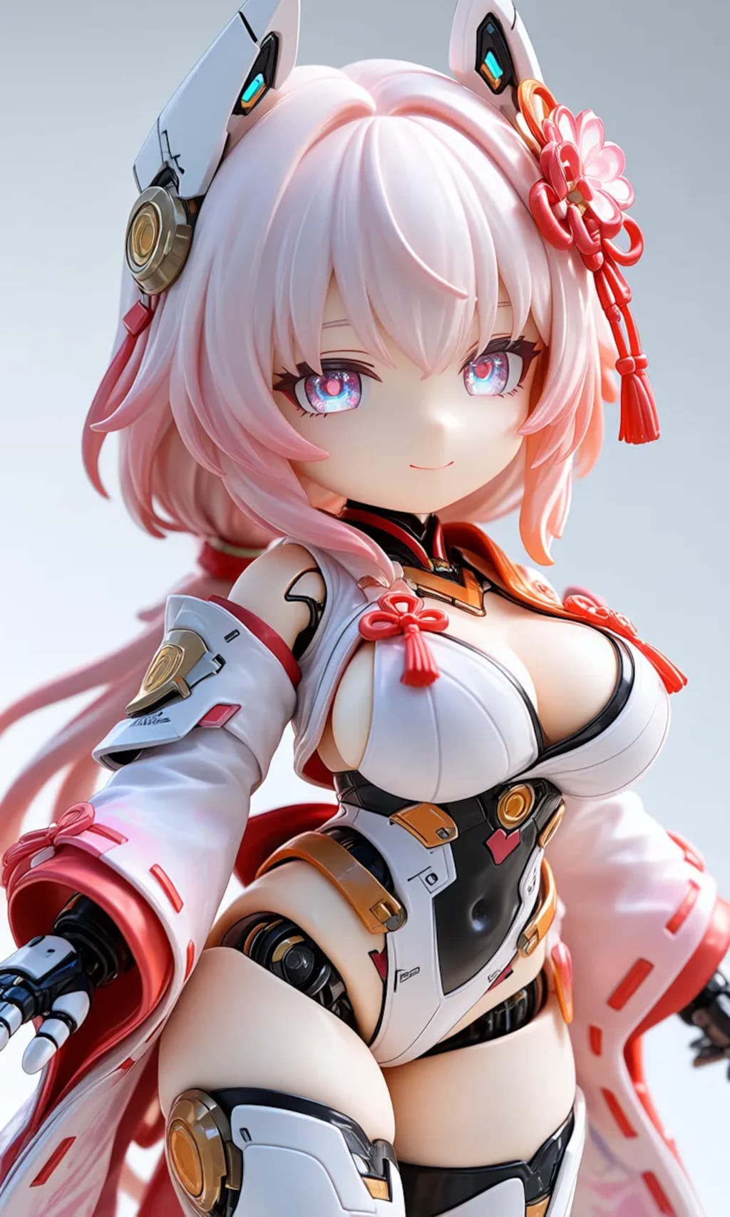 異世界制服少女達　メカ娘　姫巫女　アクリルドールフィギュア