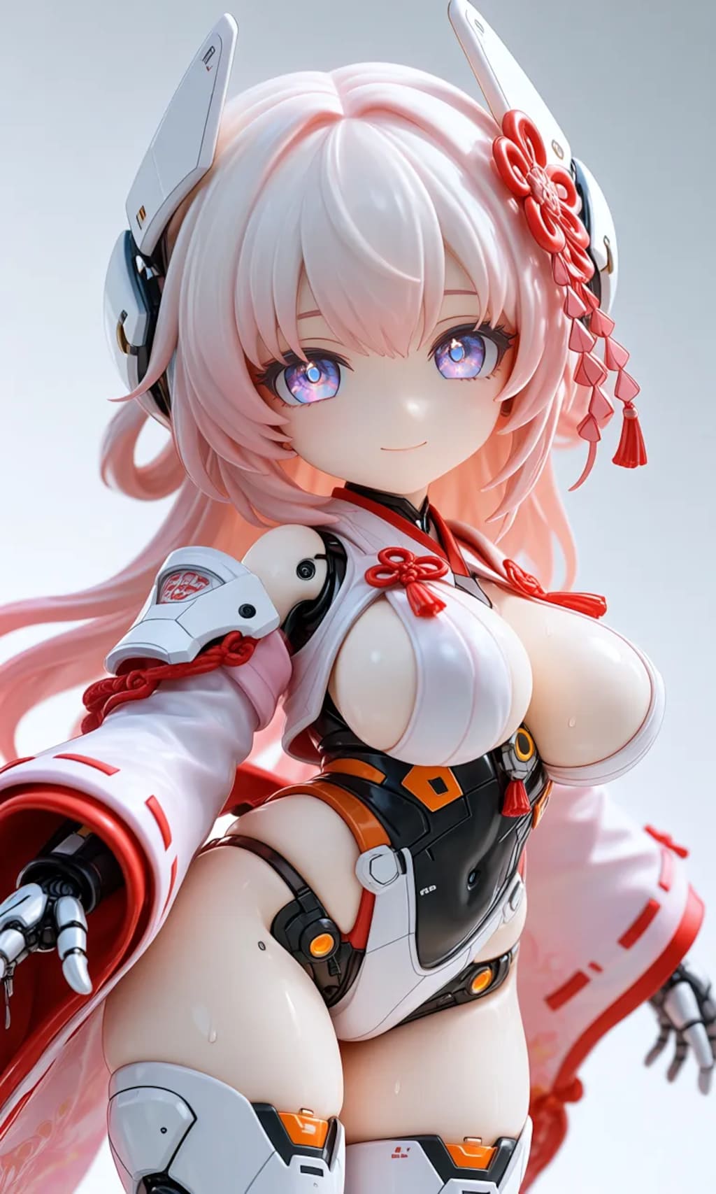 異世界制服少女達　メカ娘　姫巫女　アクリルドールフィギュア