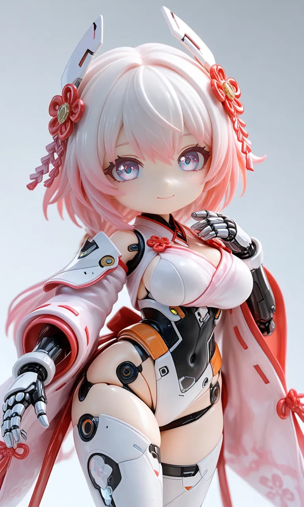 異世界制服少女達　メカ娘　姫巫女　アクリルドールフィギュア