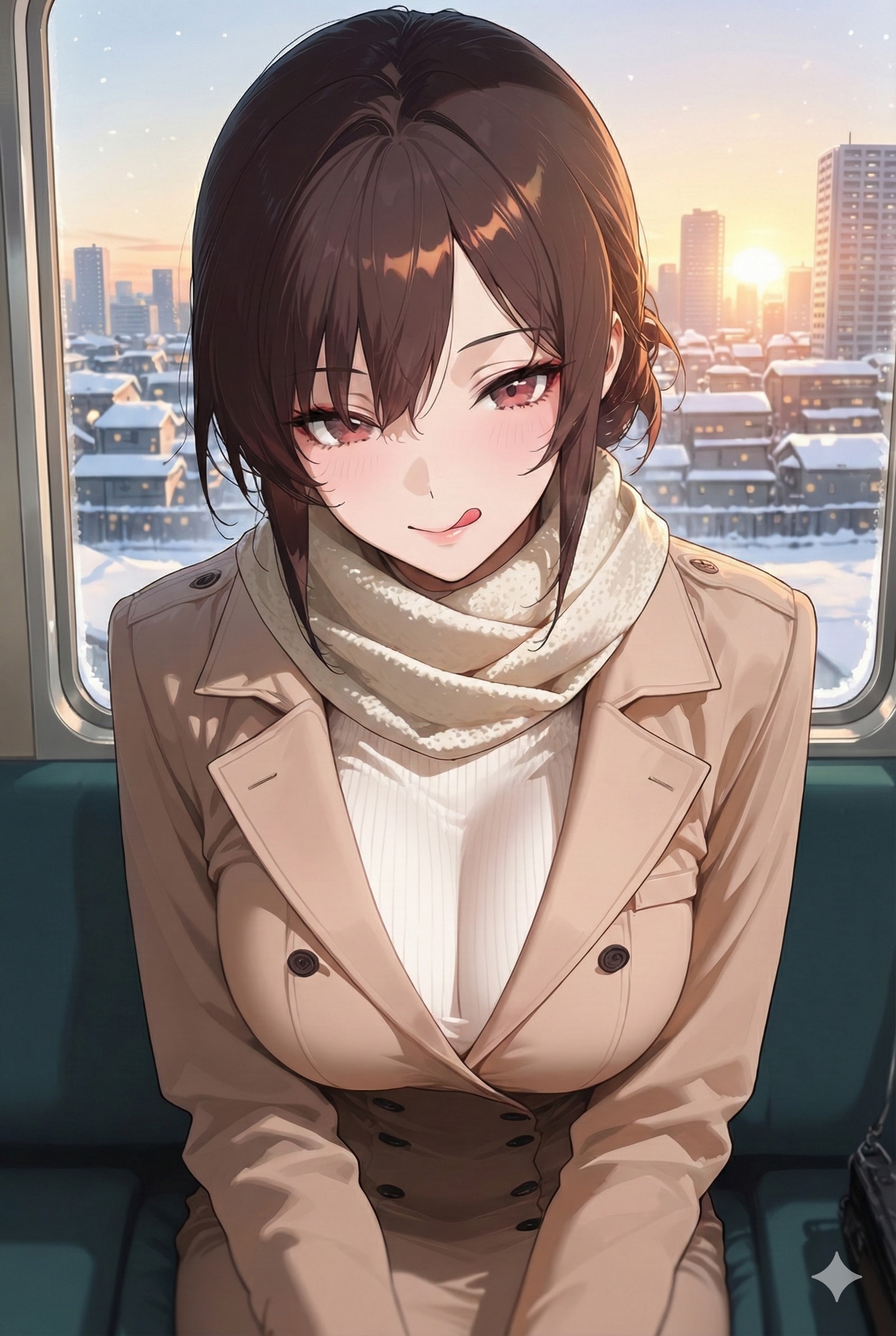 通勤でよく会うＯＬさん | の人気AIイラスト・グラビア