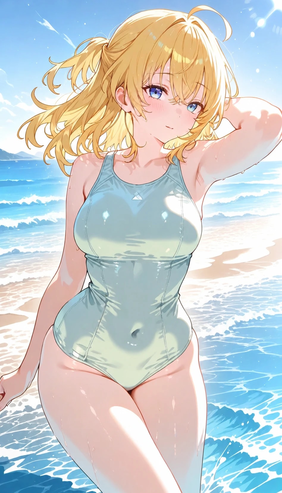 ワンピース水着美少女