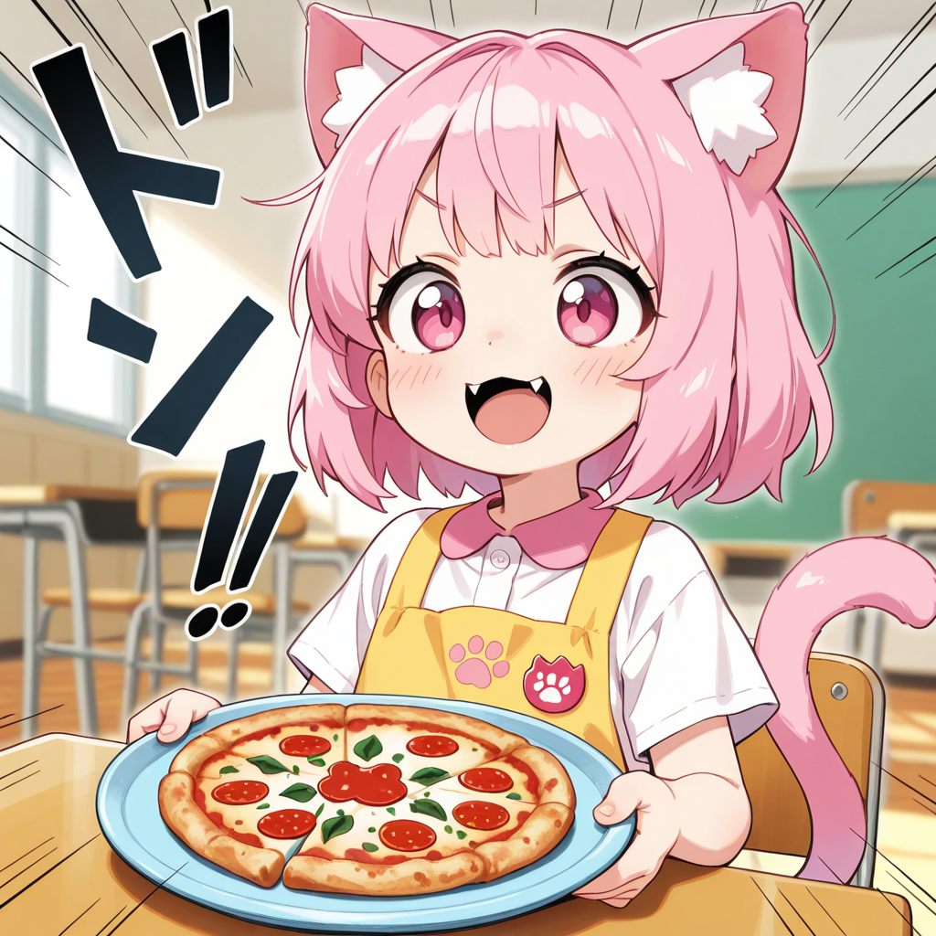 ［がぞうどうぞ］さぁみんにゃ～！！おピッツアだにゃん！！