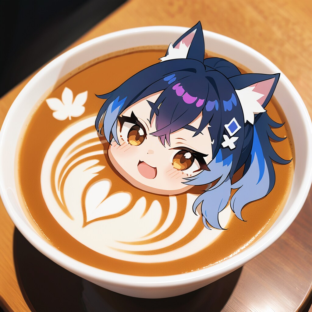 作者近影 ラテアート版