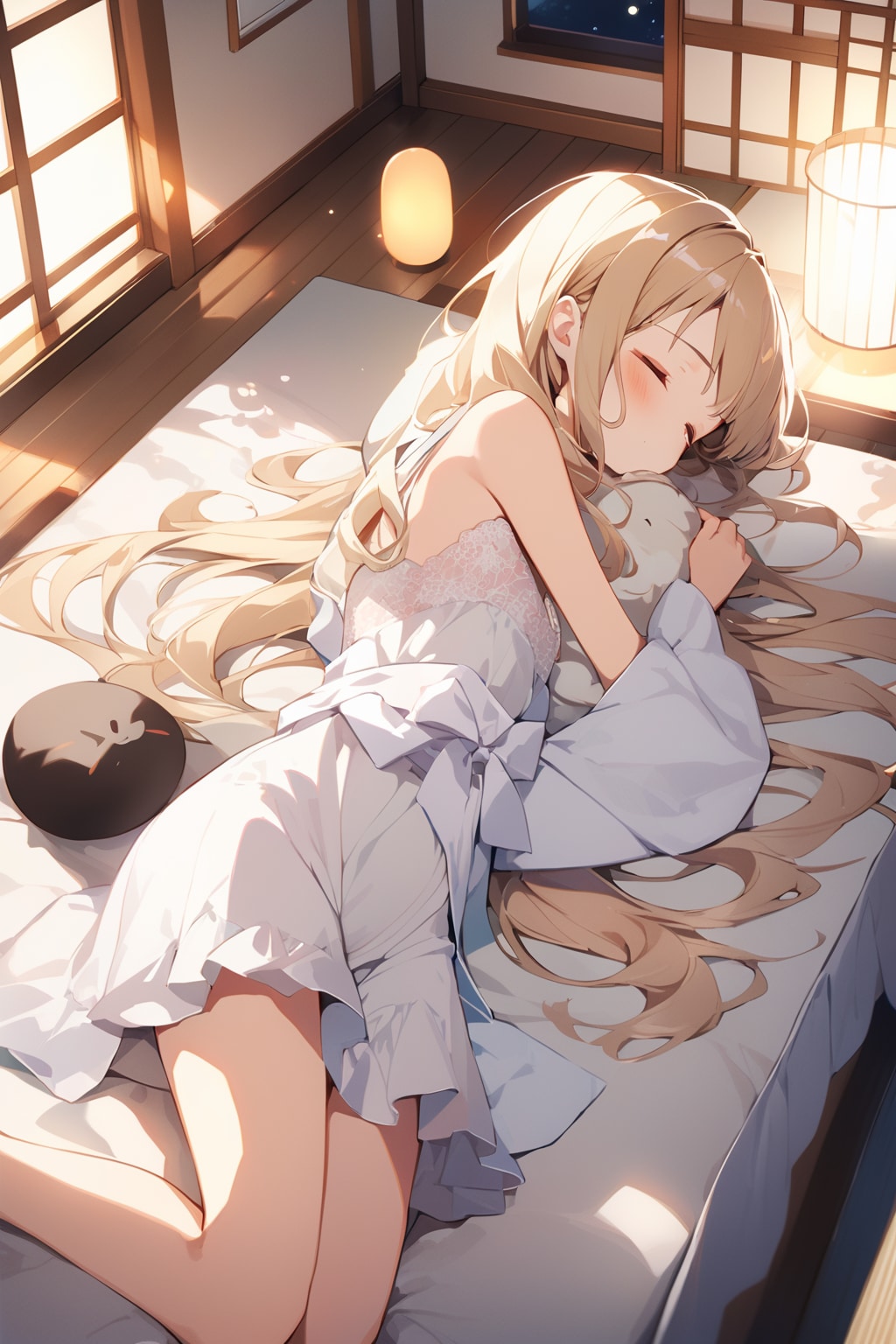 就寝弐 | の人気AIイラスト・グラビア