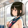 猛暑対応型セーラー服での通学風景（過度の露出による補導例） 8枚目