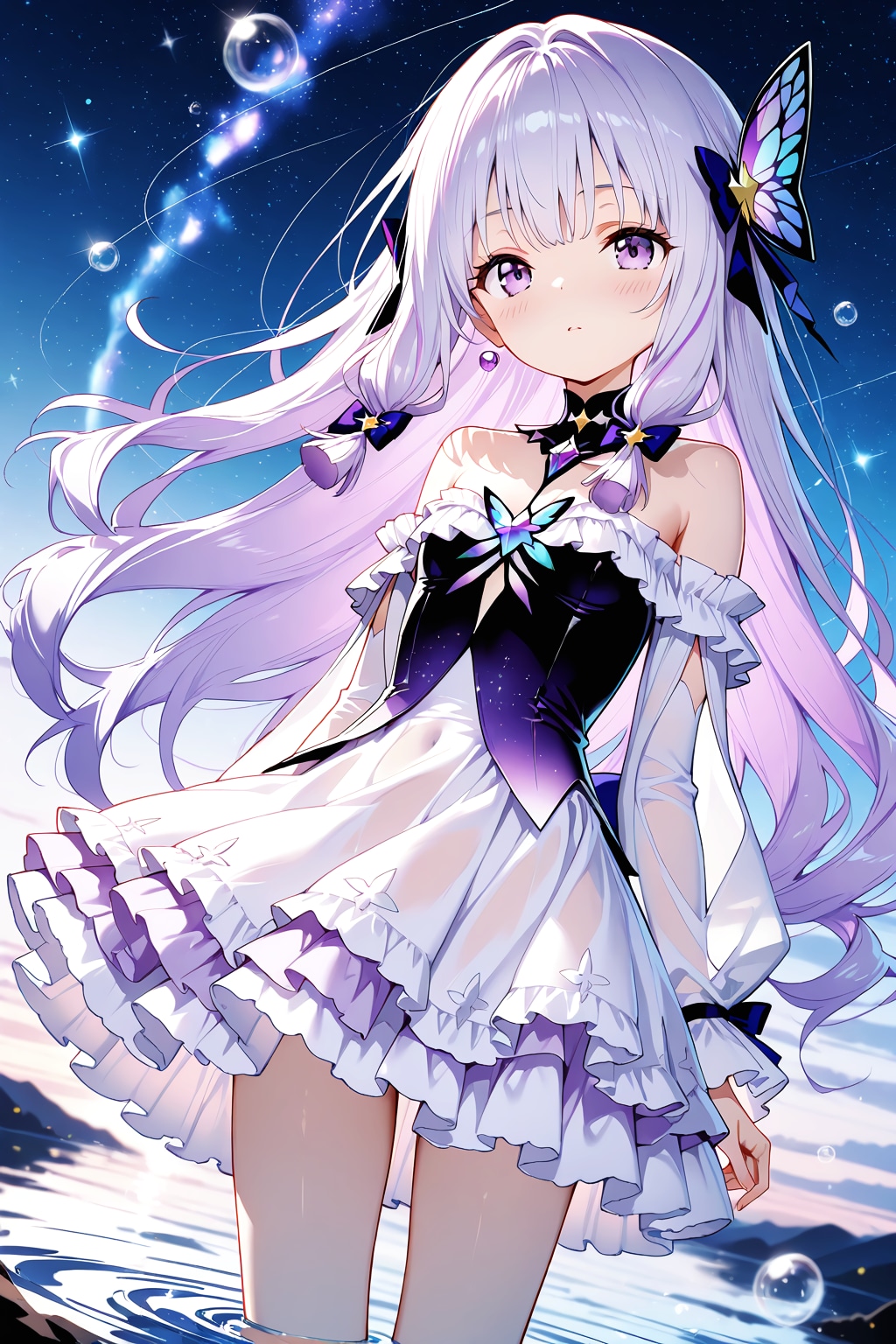 星屑が踊る水鏡