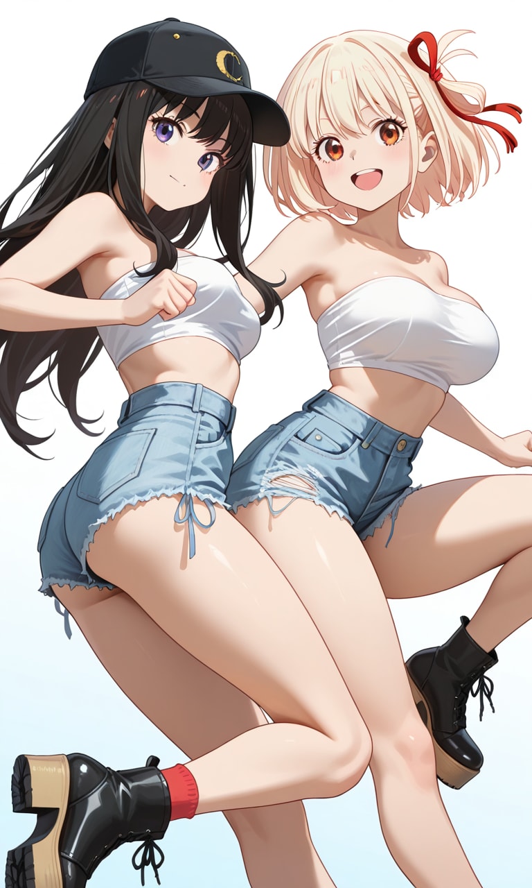 夏の千束とたきな