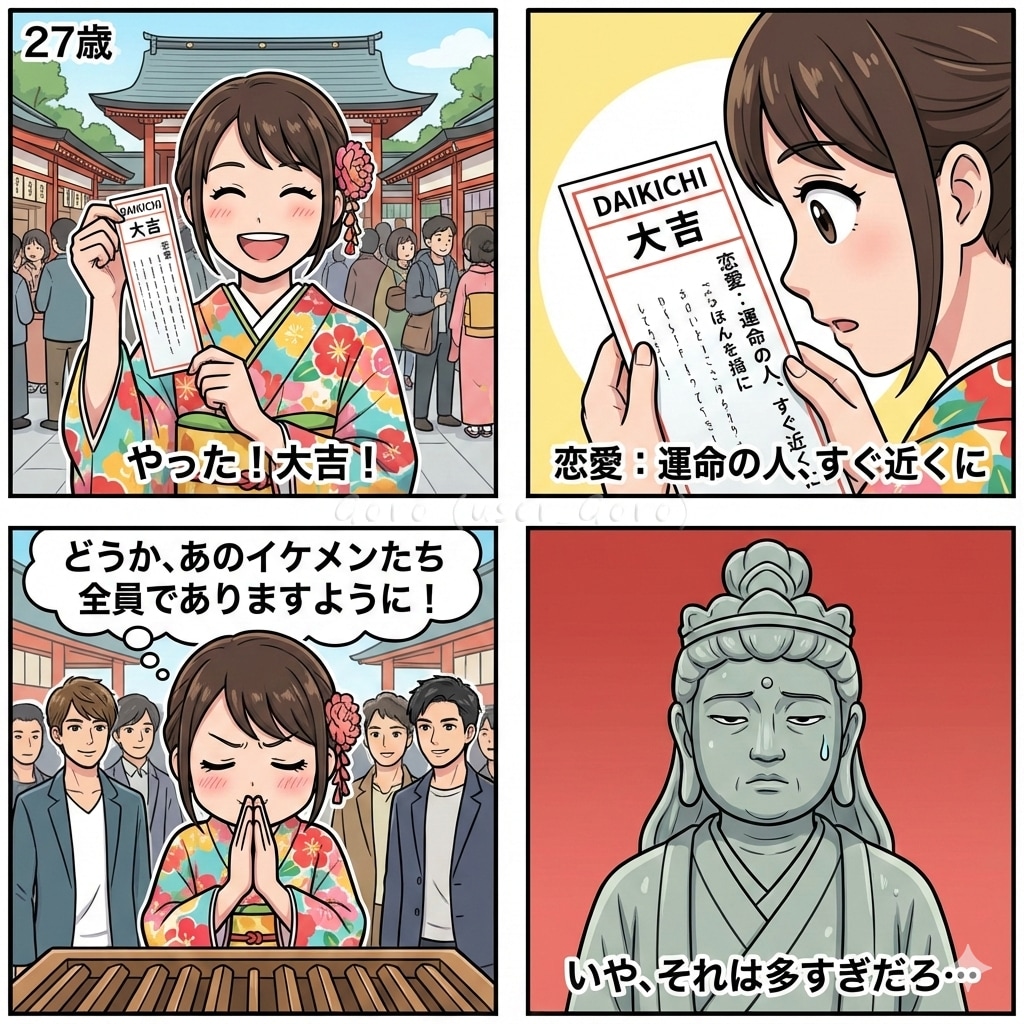 欲張りすぎな初詣 | の人気AIイラスト・グラビア