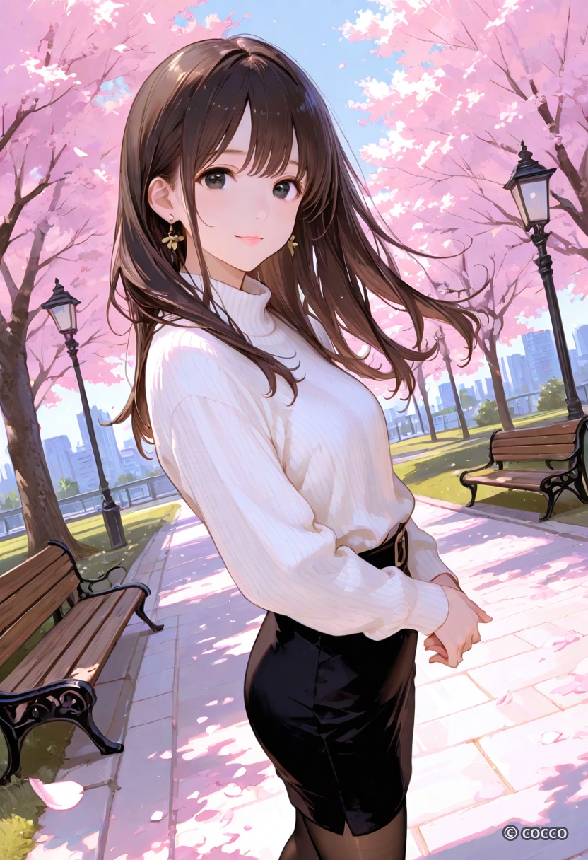 桜の花の咲く頃に | の人気AIイラスト・グラビア