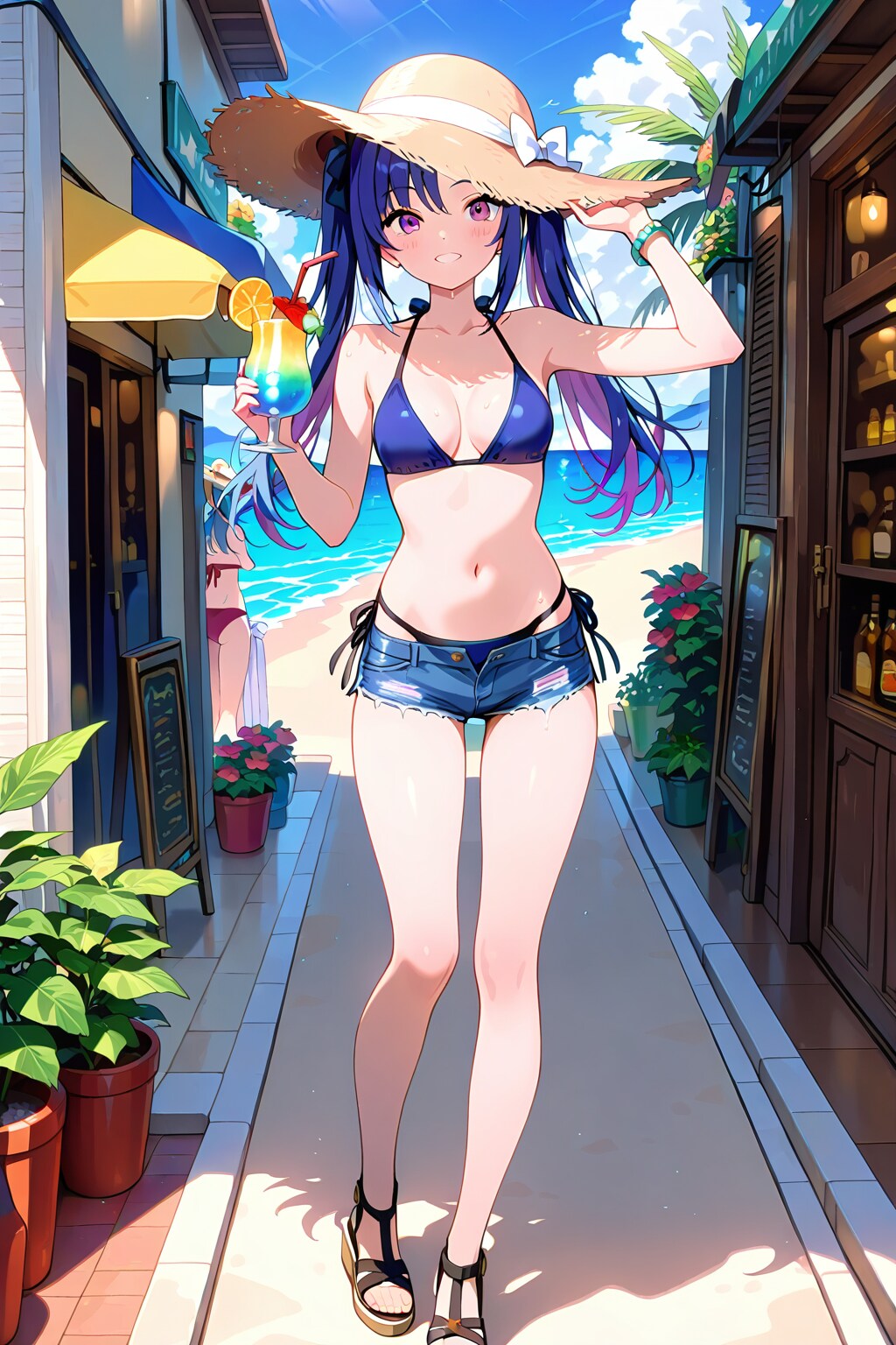 海岸の一コマ