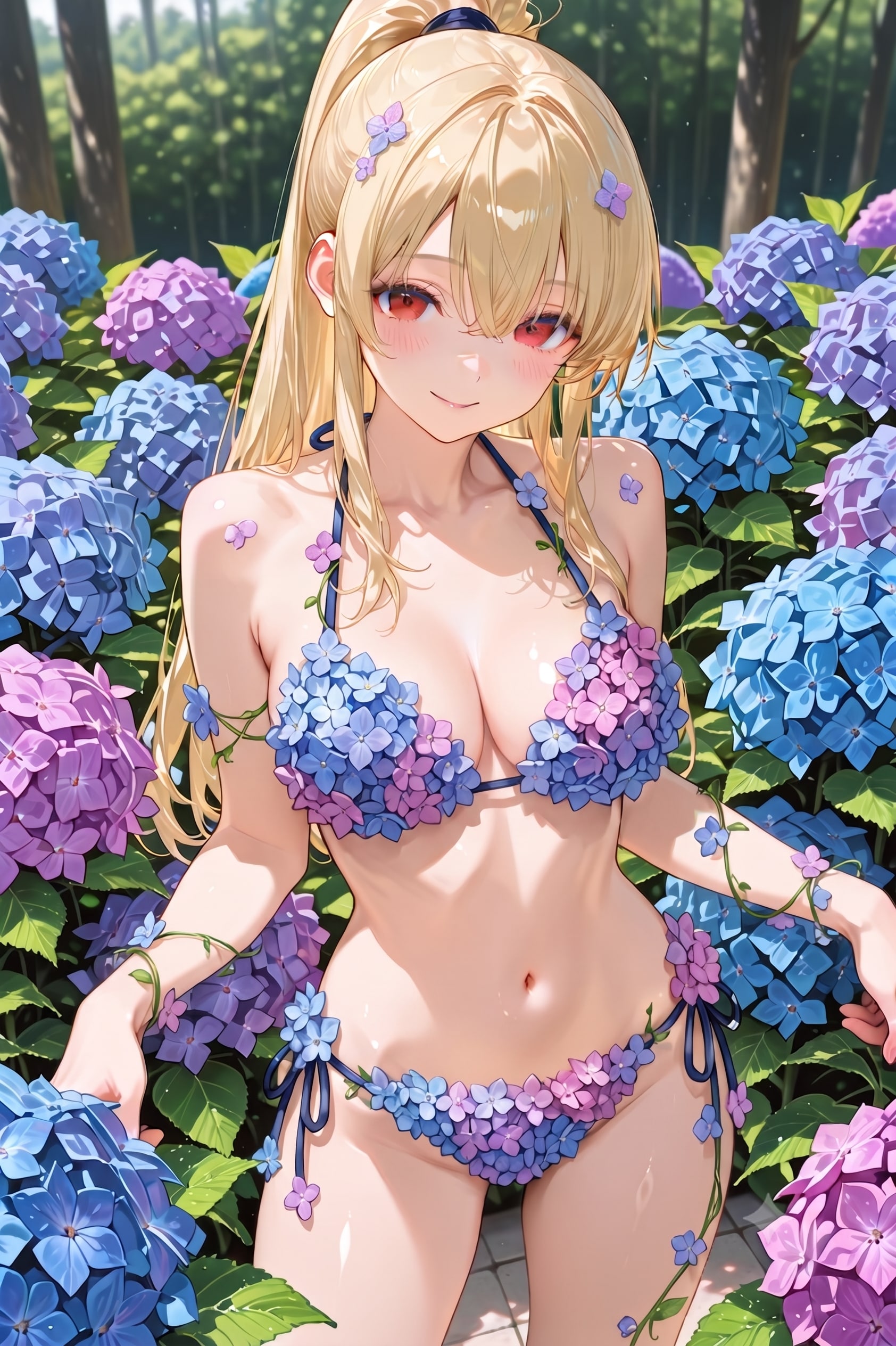 紫陽花ビキニ