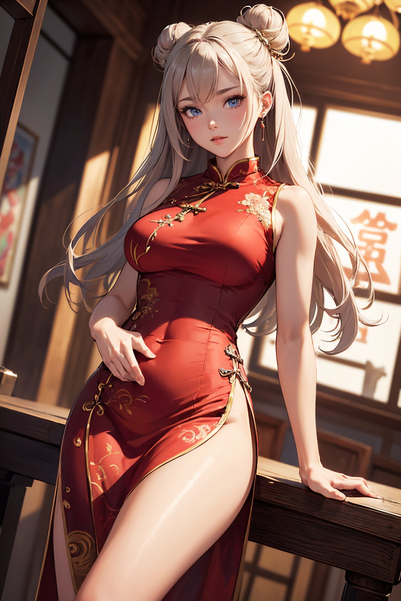 チャイナ服の彼女
