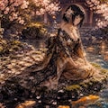 桜の下の静かなひととき 2枚目