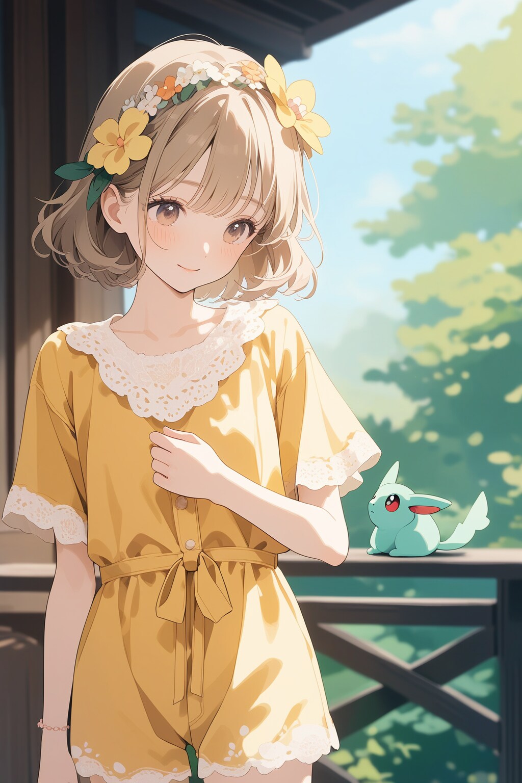 ぷいモンとトレーナーの女の子 | の人気AIイラスト・グラビア