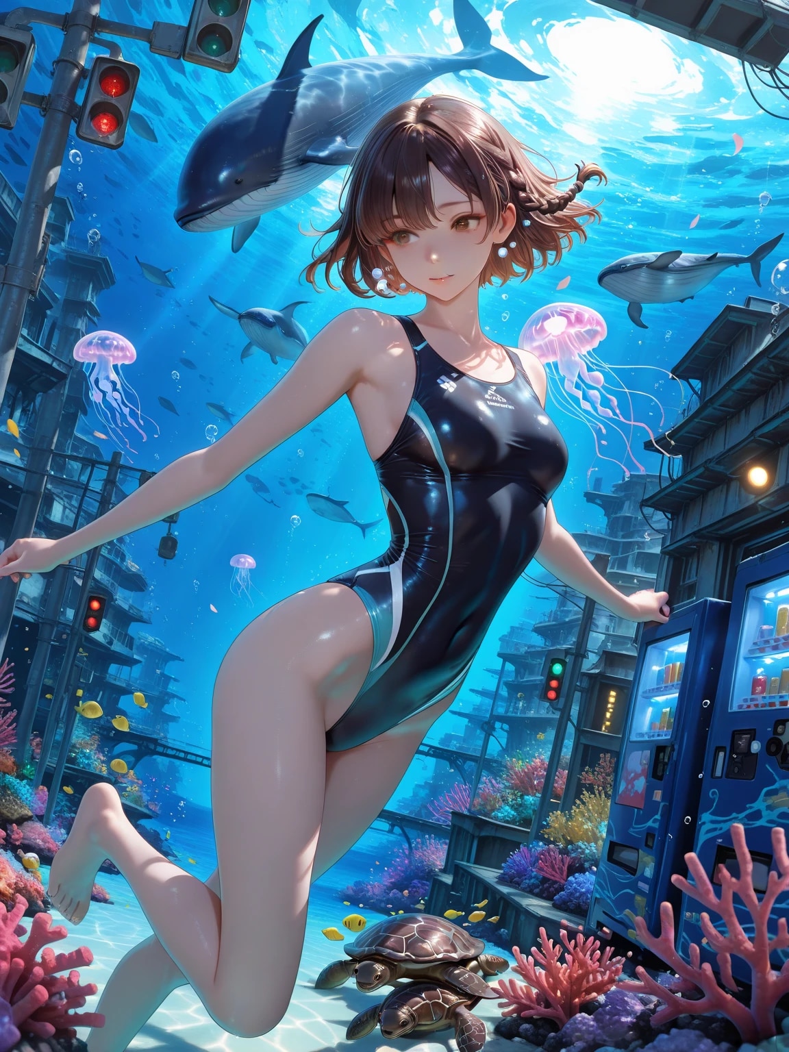 水没都市ダイビング