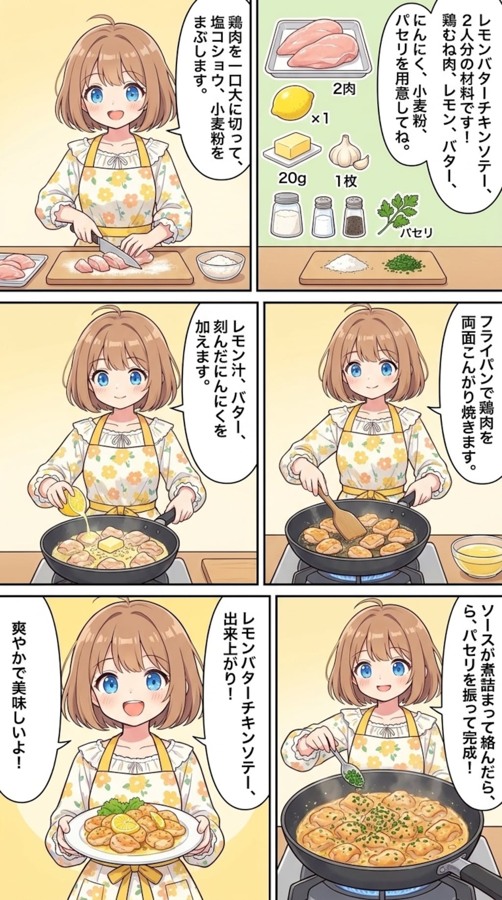 レモンバターチキンソテー