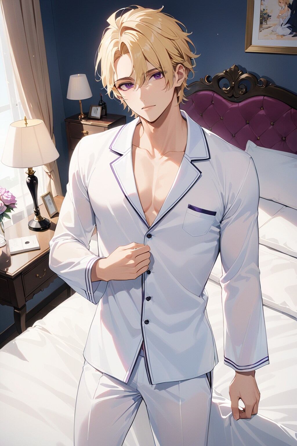 自宅寝室にて | の人気AIイラスト・グラビア