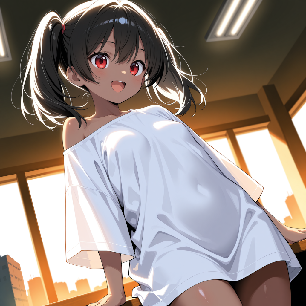 ツインテちゃん・ダボシャツ