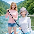 【masamin先輩のまねっこ投稿】チャーミー💛里美ちゃんと一緒💛夏のレジャー 2枚目