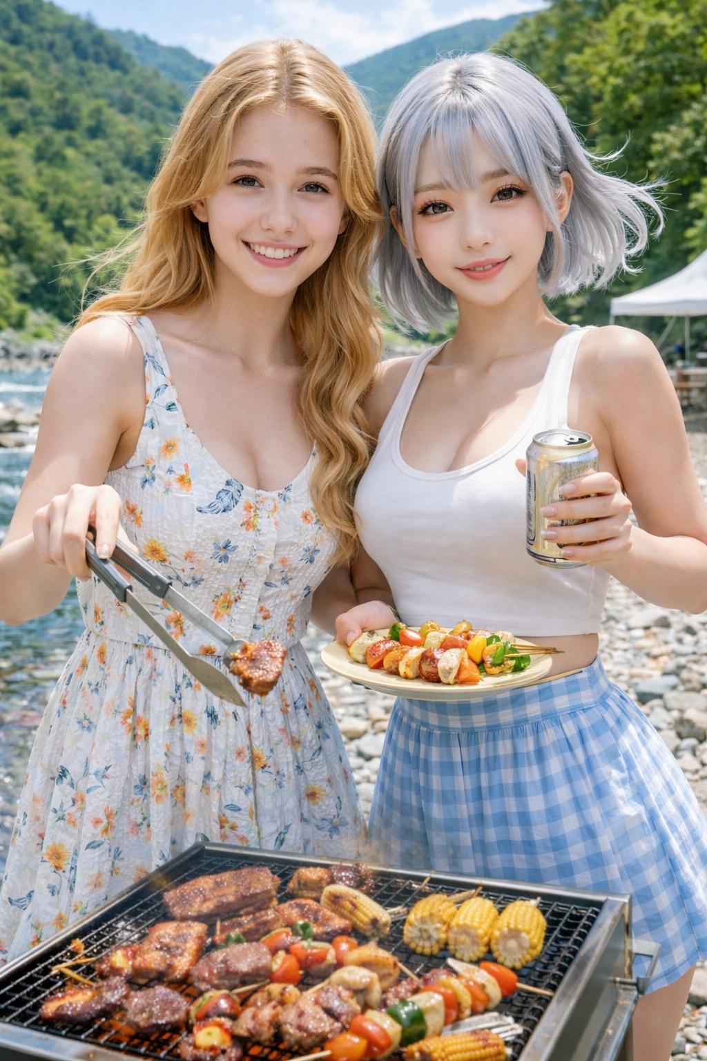 【masamin先輩のまねっこ投稿】チャーミー💛里美ちゃんと一緒💛夏のレジャー