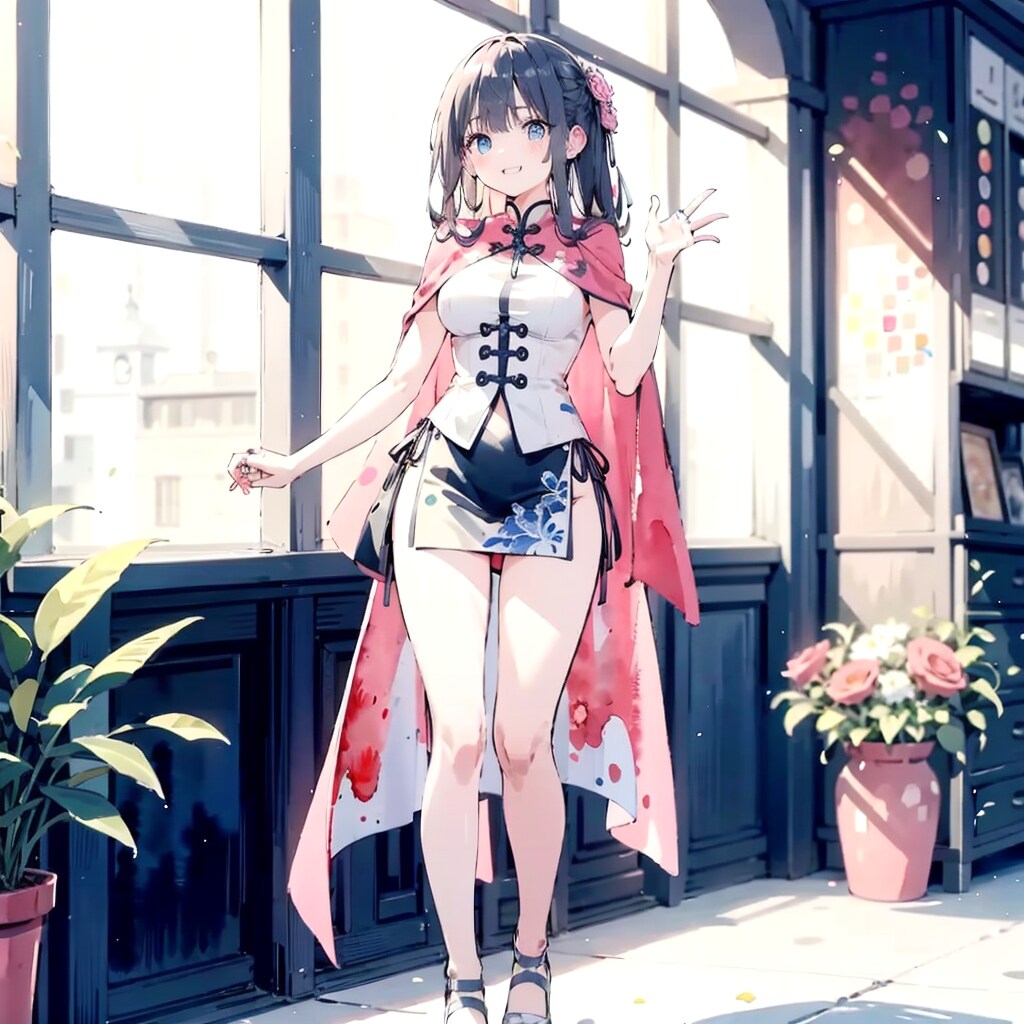 チャイナドレスで