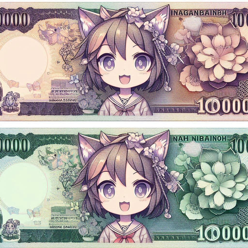 ニャンコ王国の新紙幣案