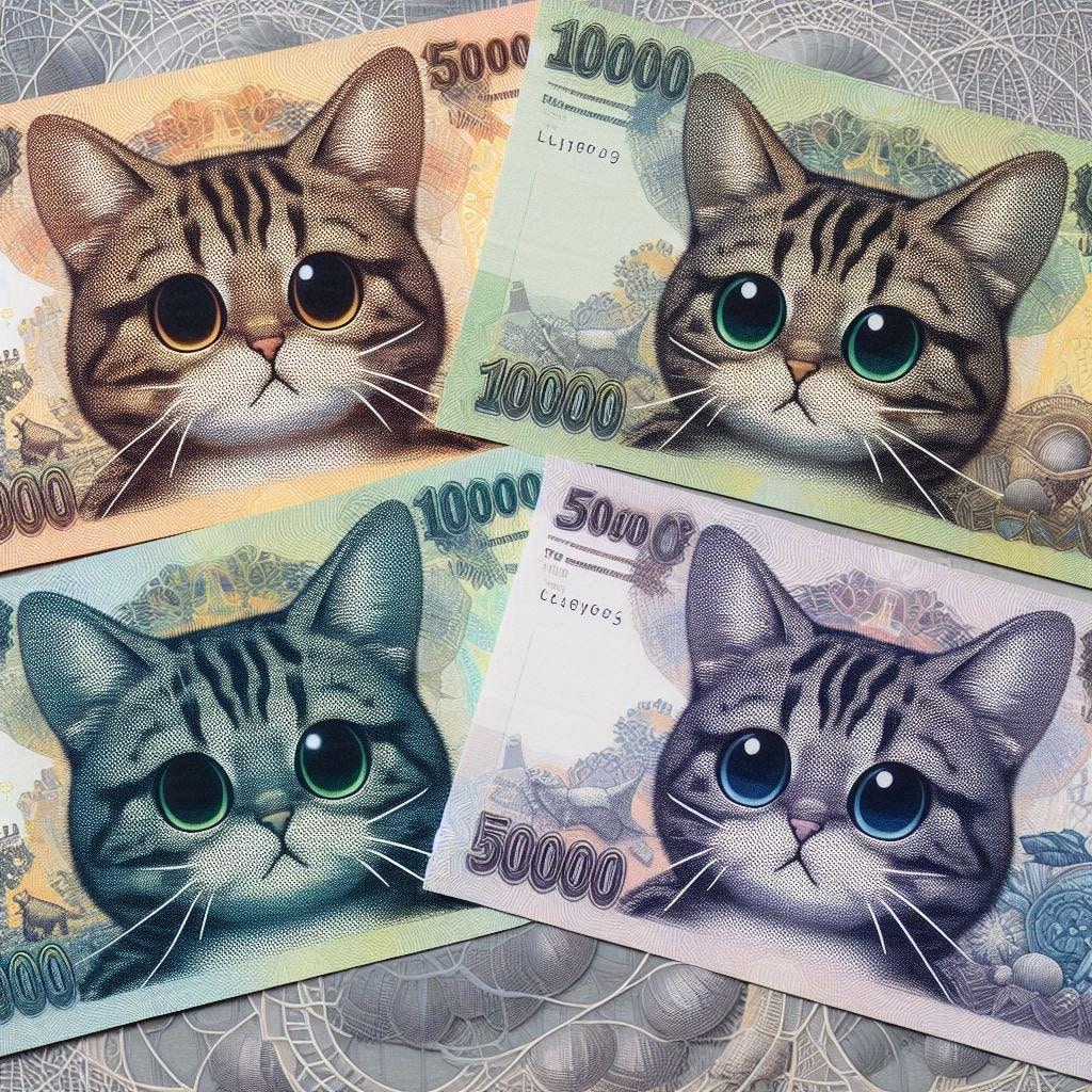 ニャンコ王国の新紙幣案