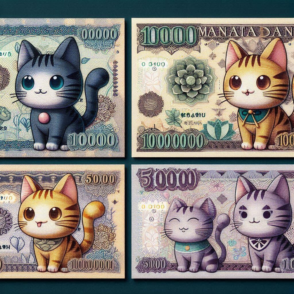 ニャンコ王国の新紙幣案