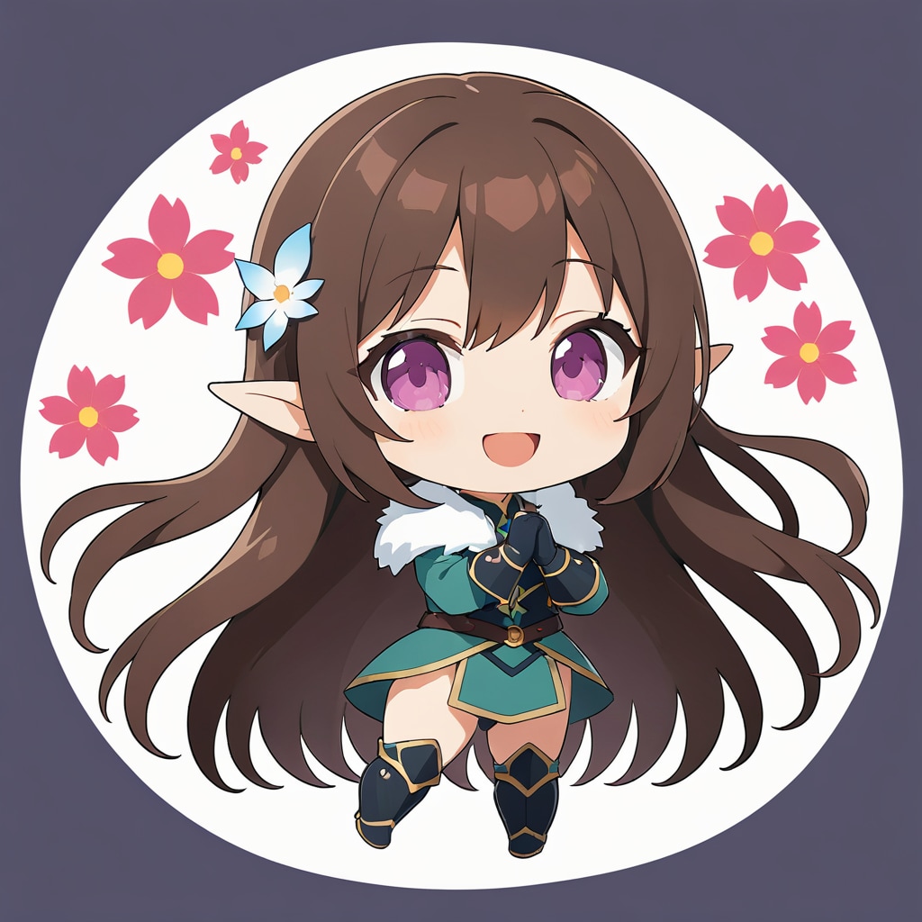 ちびエルフさん 黒 02 | の人気AIイラスト・グラビア