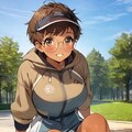 ポケモントレーナーになりきる眼鏡っ娘 7枚目