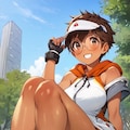 ポケモントレーナーになりきる眼鏡っ娘 4枚目