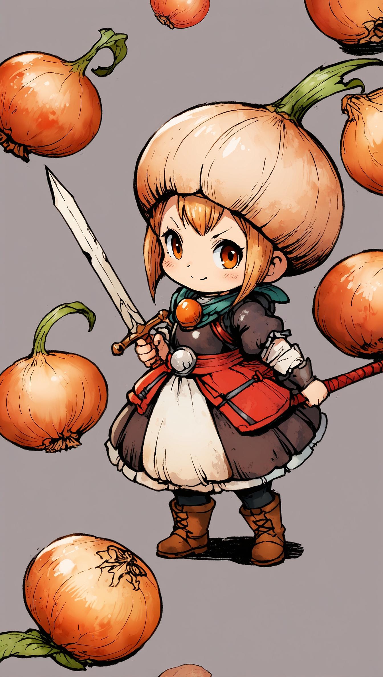 たまねぎ剣士 | の人気AIイラスト・グラビア