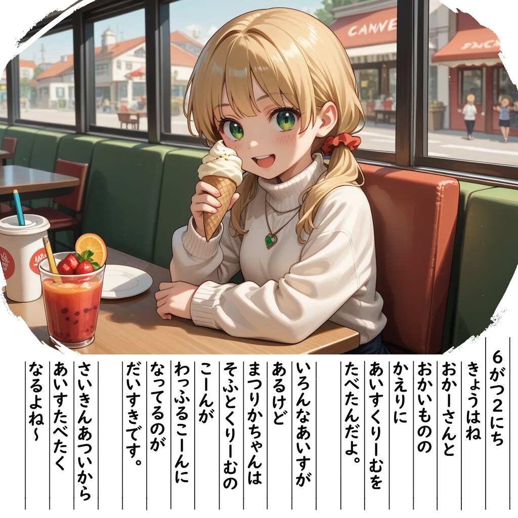 【絵日記】あいすくりーむです