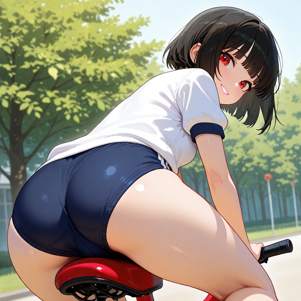 ブルマ娘サイクリング ~ 黒髪ボブのブルマ娘１３１ ~