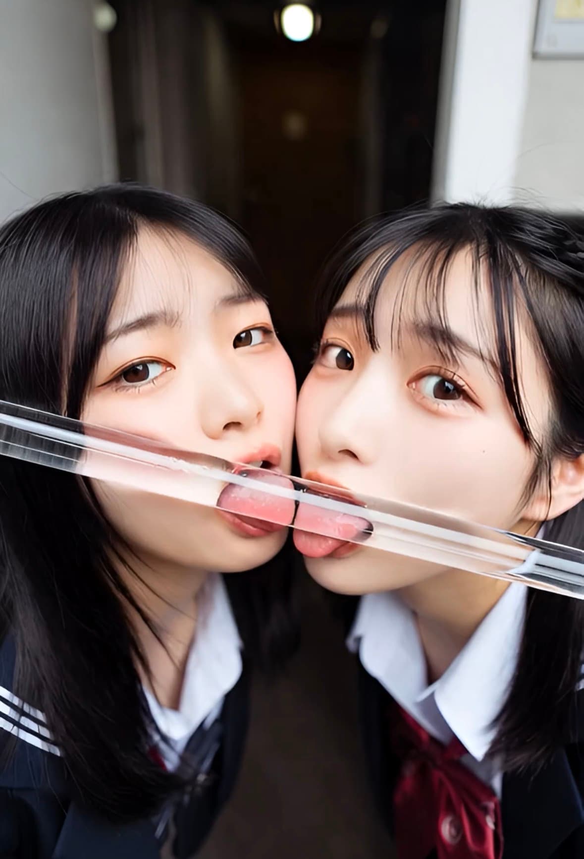 ふたりで舐める