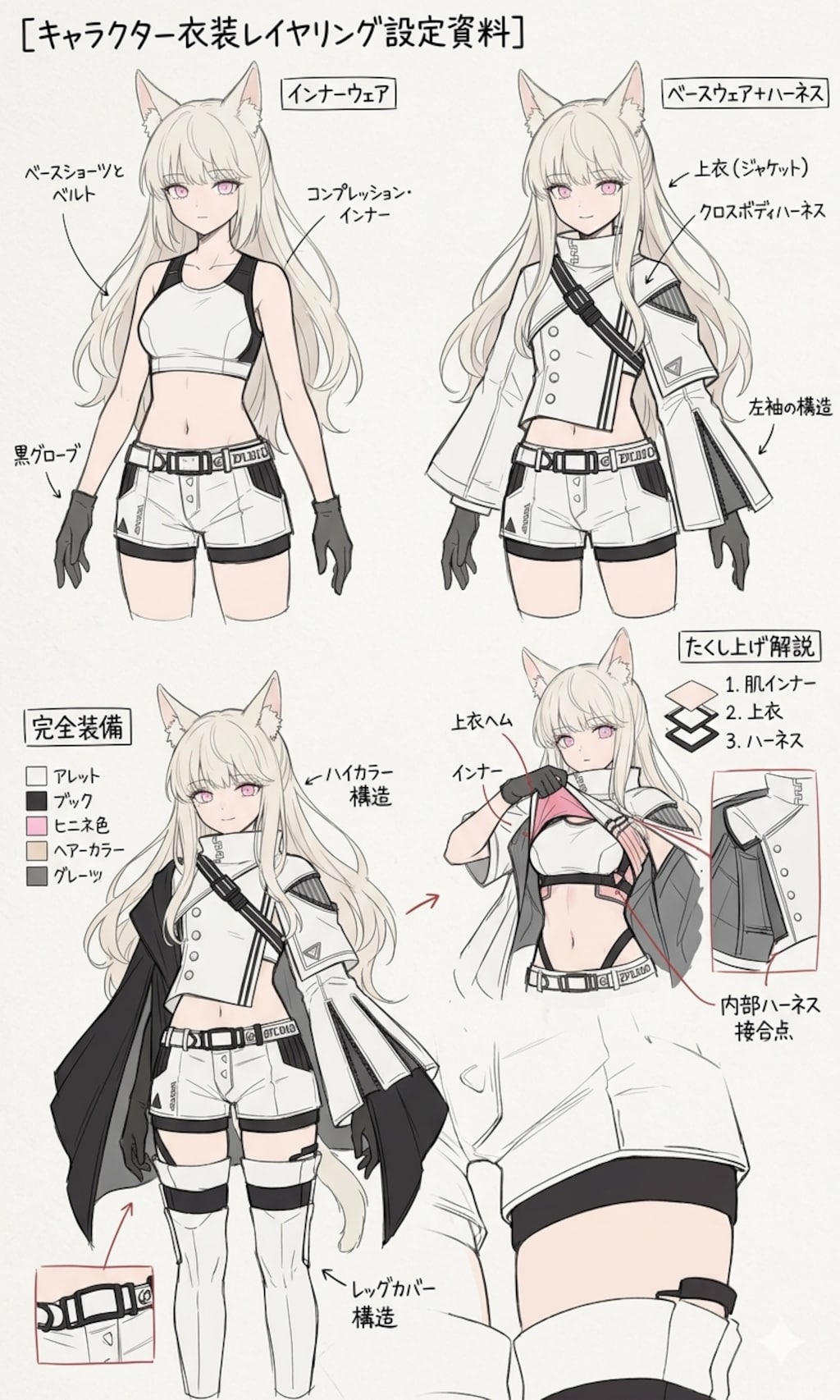 キツネさん設定資料風