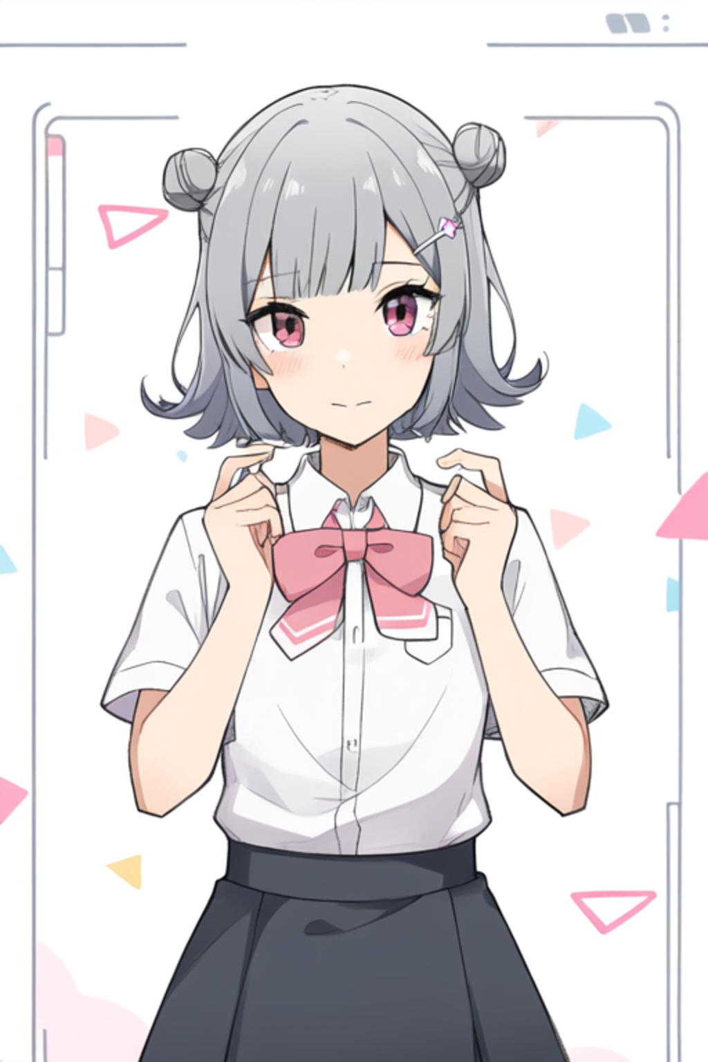 夏の制服姿の小春六花