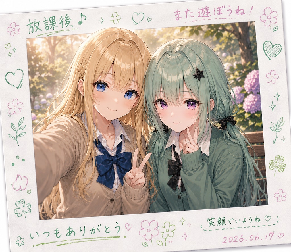 デコフォト企画投稿「うちの子達のデコフォト」
