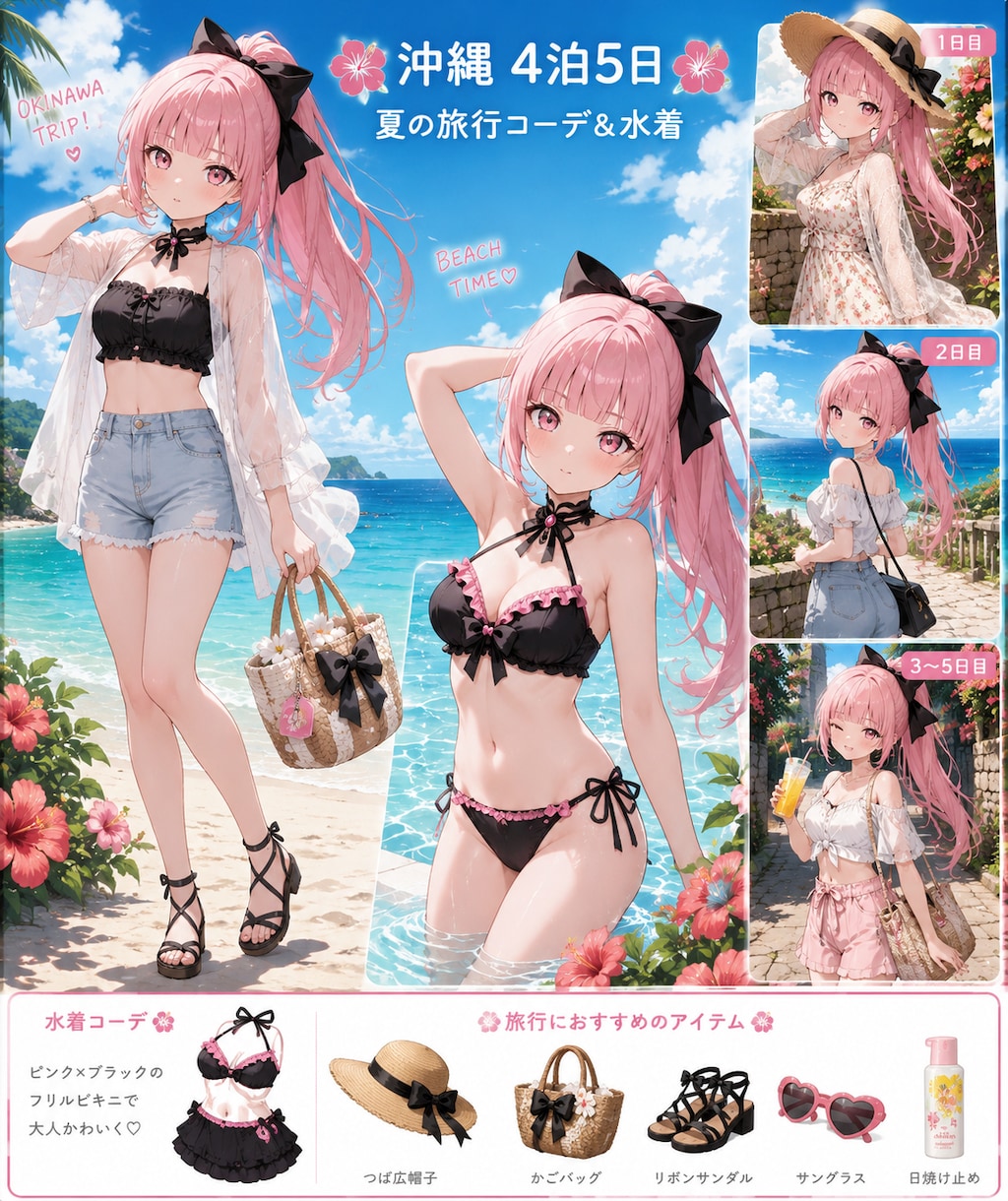 ALTAIRちゃんの沖縄旅行コーデ
