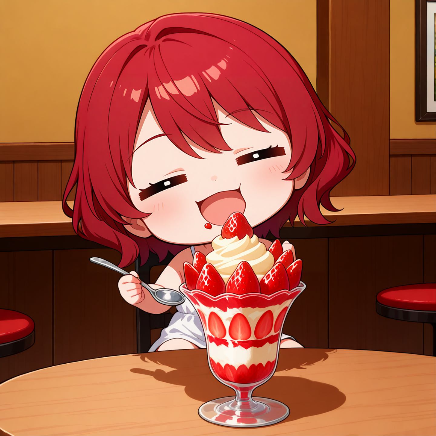 いちごパフェ（ジャンボ） | の人気AIイラスト・グラビア