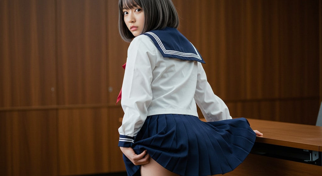 スカートで遊ぶ