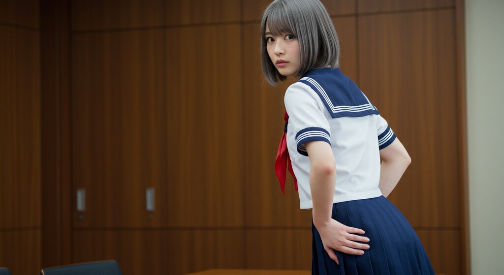 スカートで遊ぶ