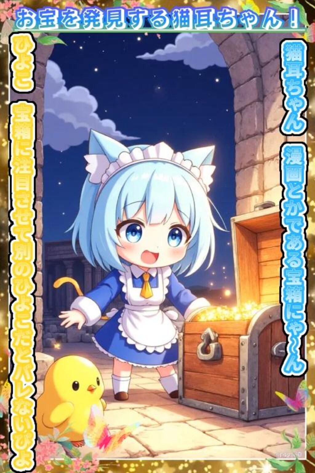 お宝を発見する猫耳ちゃん！